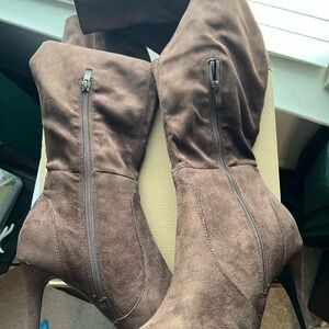 Brown Suede Women's Boots